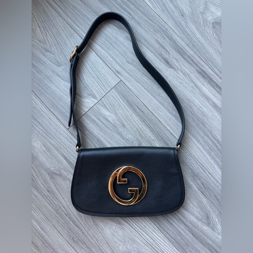 Authentic Gucci Blondie Black Shoulder Bag
